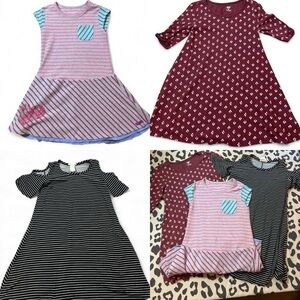 Girls Dress Bundle – Super Soft Set of 3 (Size 8)